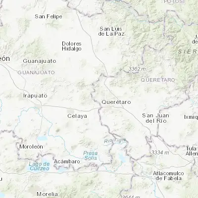 Map showing location of Tlacote el Bajo (20.661390, -100.507690)