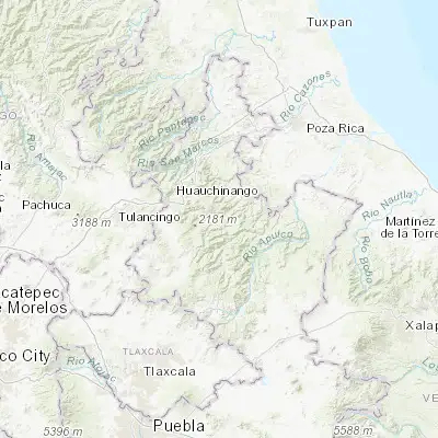 Map showing location of Tlacotepec (San Mateo) (20.060280, -97.849170)