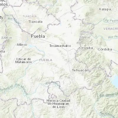 Map showing location of Tlacotepec (18.681930, -97.656020)