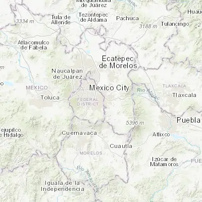 Map showing location of Tláhuac (19.286890, -99.005070)