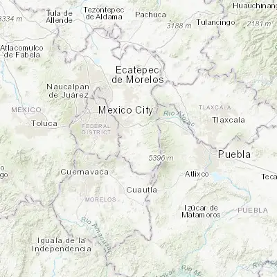 Map showing location of Tlalmanalco (19.205210, -98.801150)