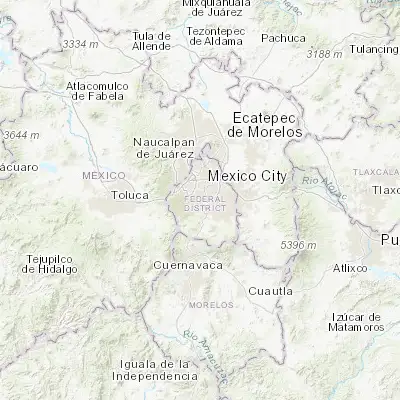 Map showing location of Tlalpan (19.295130, -99.162060)