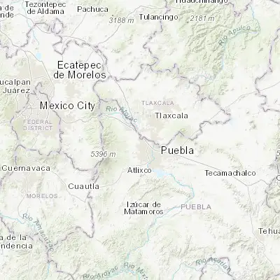 Map showing location of Tlaltenango (19.171650, -98.340720)