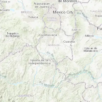 Map showing location of Tlaquiltenango (18.634290, -99.163200)