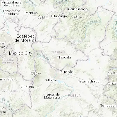 Map showing location of Tlaxcala (19.319050, -98.199820)