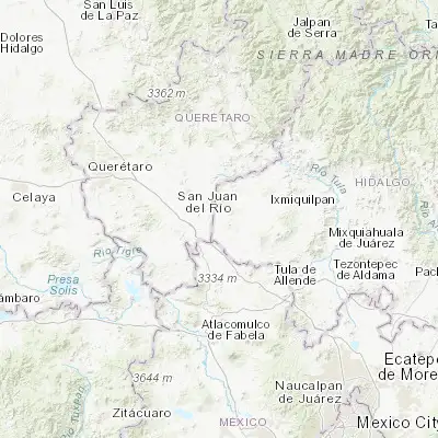 Map showing location of Tlaxcalilla (20.377310, -99.815450)