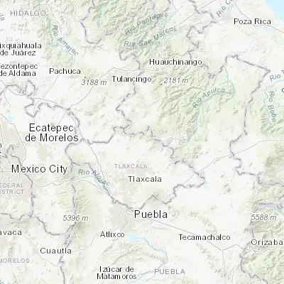 Map showing location of Tlaxco (19.614420, -98.119970)