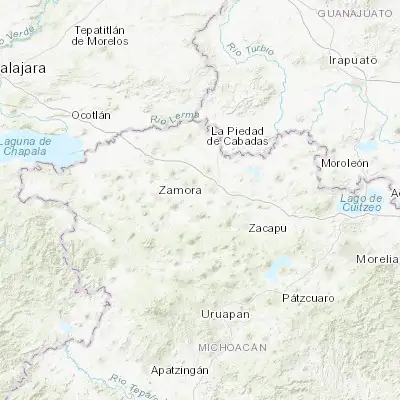Map showing location of Tlazazalca (19.970850, -102.058420)