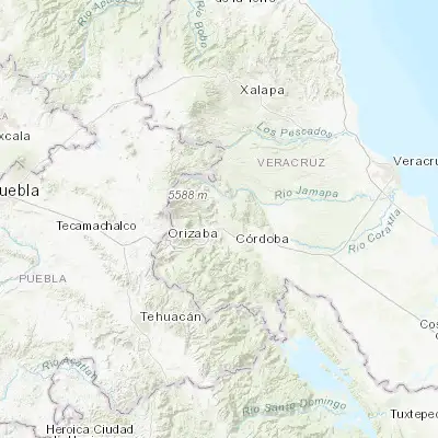 Map showing location of Tocuila (18.950000, -97.016670)