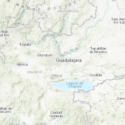 Map showing location of Tonalá (20.624450, -103.234230)