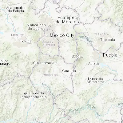 Map showing location of Totolapan (18.984870, -98.920730)