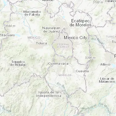Map showing location of Tres Marías (19.054900, -99.243010)