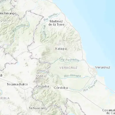 Map showing location of Tuzamapan (19.402530, -96.863600)