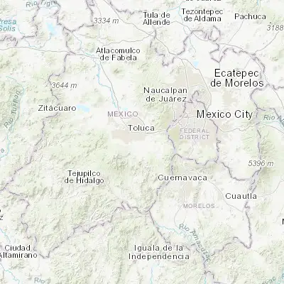 Map showing location of Unidad Habitacional Santa Teresa (19.216110, -99.552220)
