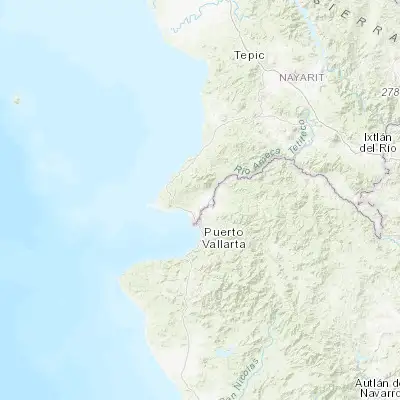 Map showing location of Valle de Banderas (20.807920, -105.248130)