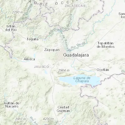 Map showing location of Valle Dorado Inn (20.524440, -103.361940)