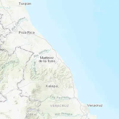 Map showing location of Vega de Alatorre (20.028230, -96.647510)