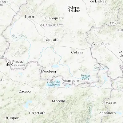 Map showing location of Victoria de Cortazar (20.334600, -101.031730)
