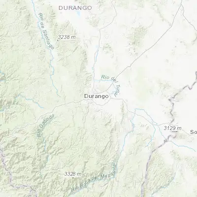 Map showing location of Victoria de Durango (24.020320, -104.657560)