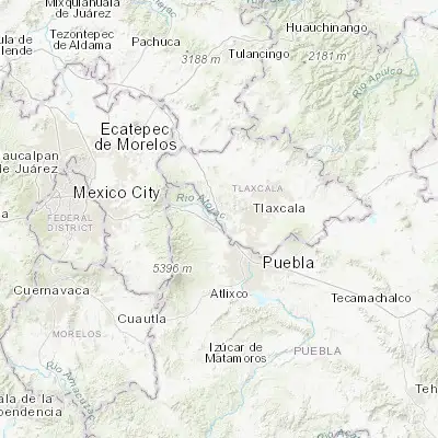Map showing location of Villa Alta (19.292630, -98.401100)