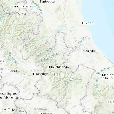 Map showing location of Villa Avila Camacho (20.385930, -97.879890)