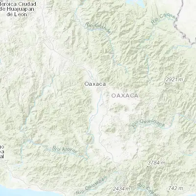 Map showing location of Villa de Zaachila (16.950980, -96.749380)