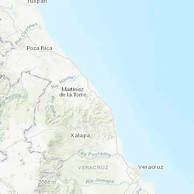 Map showing location of Villa Emilio Carranza (19.970200, -96.611620)