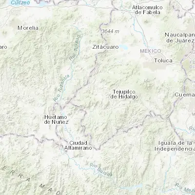Map showing location of Villa Luvianos (18.920000, -100.298330)