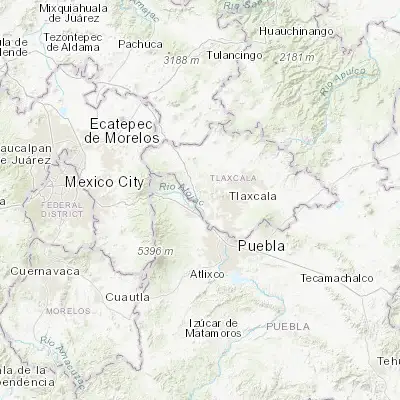 Map showing location of Villa Mariano Matamoros (19.326590, -98.378270)