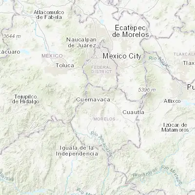 Map showing location of Villa Santiago (18.979720, -99.185280)