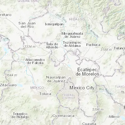 Map showing location of Villa URBI del Rey (19.841320, -99.257190)