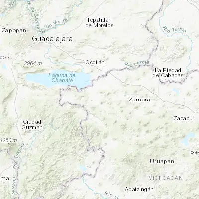 Map showing location of Villamar (20.020400, -102.596550)