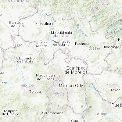 Map showing location of Villas de la Laguna (19.836110, -99.090000)