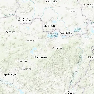 Map showing location of Villas de la Loma (19.690000, -101.299440)