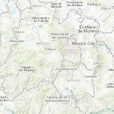 Map showing location of Xalatlaco (19.183140, -99.418440)