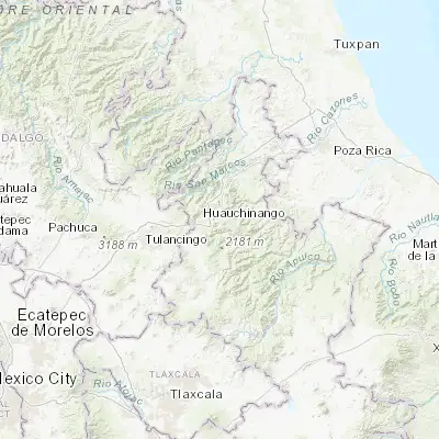 Map showing location of Xaltepuxtla (20.175460, -97.972080)