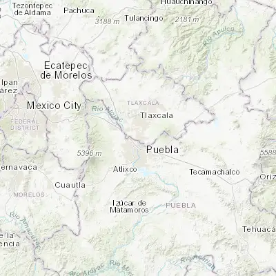 Map showing location of Xicohtzinco (19.173710, -98.233770)