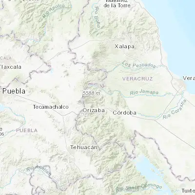 Map showing location of Xocotla (19.015110, -97.100920)