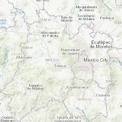Map showing location of Xonacatlán (19.405130, -99.528070)