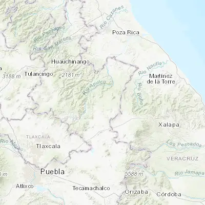 Map showing location of Xonocuautla (19.788730, -97.516270)