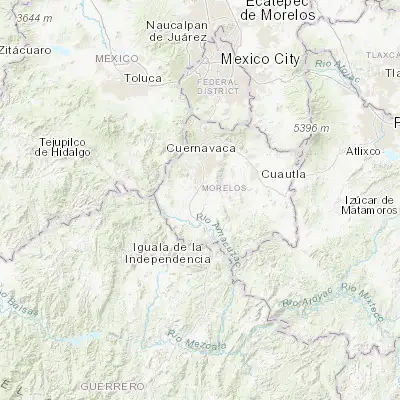 Map showing location of Xoxocotla (18.684150, -99.245770)