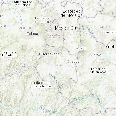 Map showing location of Yautepec (18.881880, -99.067150)