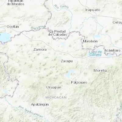 Map showing location of Zacapu (19.821890, -101.789280)