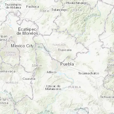 Map showing location of Zacatelco (19.215830, -98.239720)