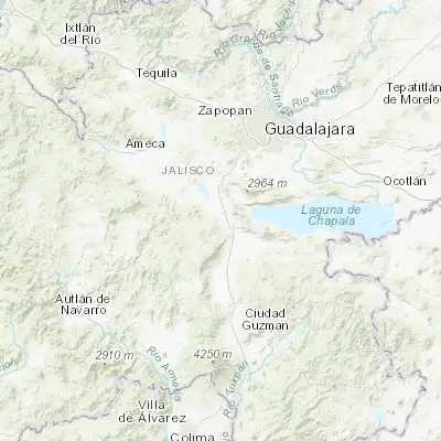 Map showing location of Zacoalco de Torres (20.228160, -103.568700)