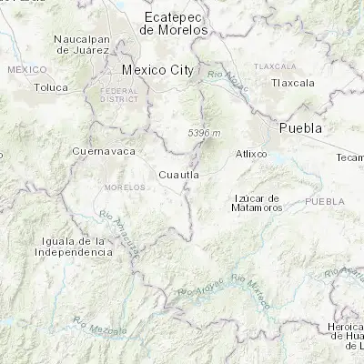 Map showing location of Zacualpan de Amilpas (18.783890, -98.765830)