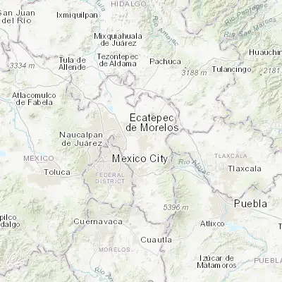 Map showing location of Zapotlán (19.546670, -98.903060)