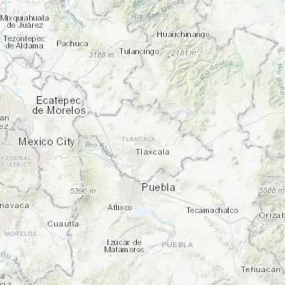Map showing location of Zimatepec (19.421310, -98.164620)