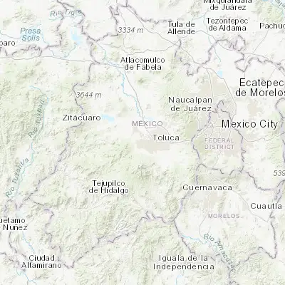 Map showing location of Zinacantepec (19.284280, -99.733940)