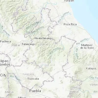 Map showing location of Zongozotla (19.979300, -97.727510)